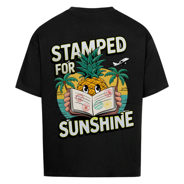 Stamped for Sunshine Oversized T-Shirt - Tropisches Design auf 380 GSM Stoff