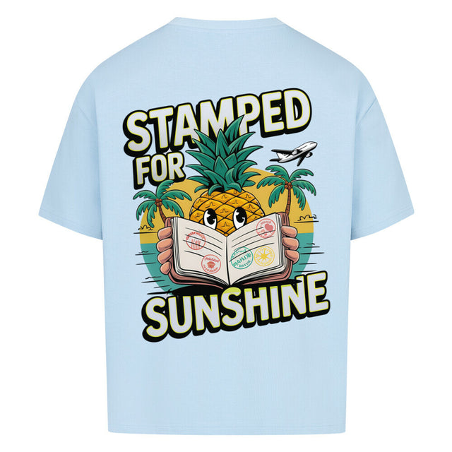 Stamped for Sunshine Oversized T-Shirt - Tropisches Design auf 380 GSM Stoff