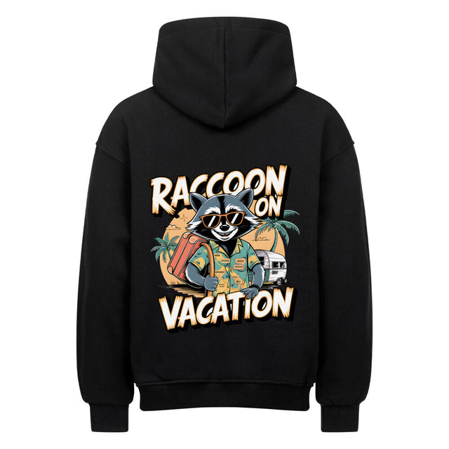 Raccoon on Vacation Hoodie - Humorvolles Urlaubsdesign | TeeTreeTrendz