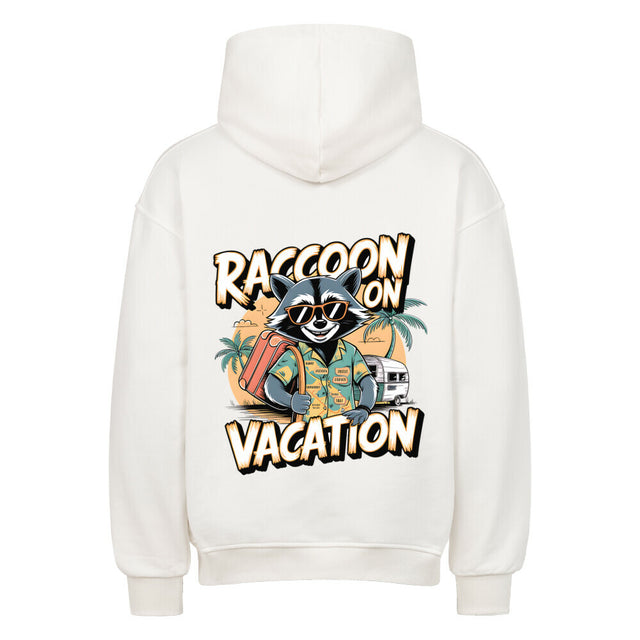 Raccoon on Vacation Hoodie - Humorvolles Urlaubsdesign | TeeTreeTrendz