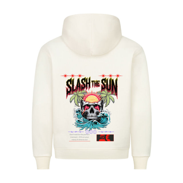 Slash the Sun Hoodie – Rebellisches Totenkopf-Design | TeeTreeTrendz