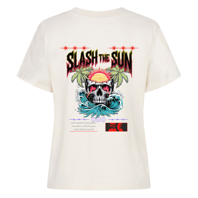 Slash the Sun Damen T-Shirt – Rebellisches Design | TeeTreeTrendz