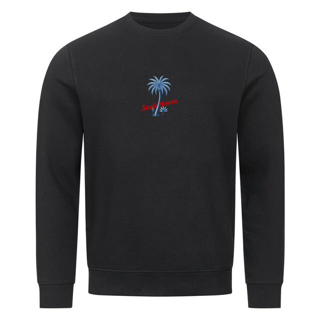 Unisex Bio-Sweatshirt Simple Moments mit Palmen- und Ananas-Print – TeeTreeTrendz
