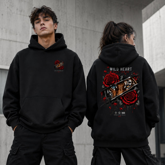 Oversized Hoodie Wild Heart Tiger