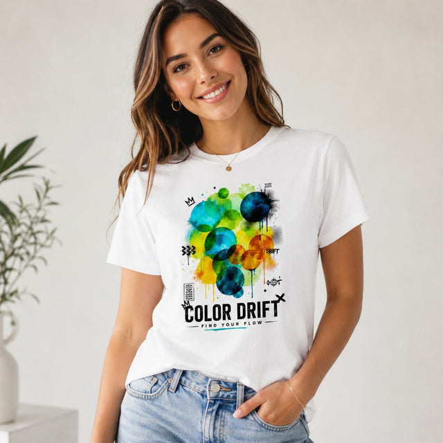 Premium Shirt Frauen Color Drift