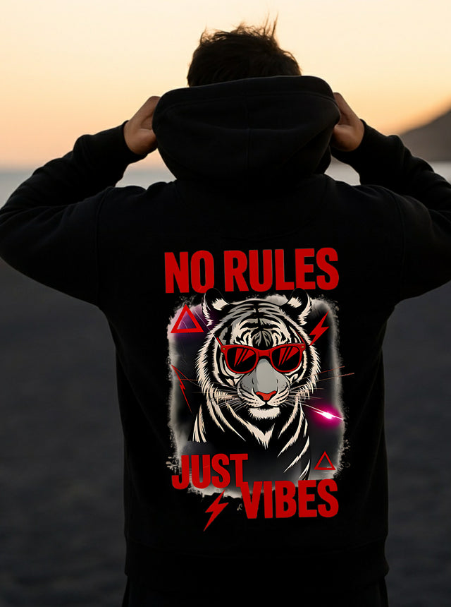 Oversized Hoodie Tiger No Rules