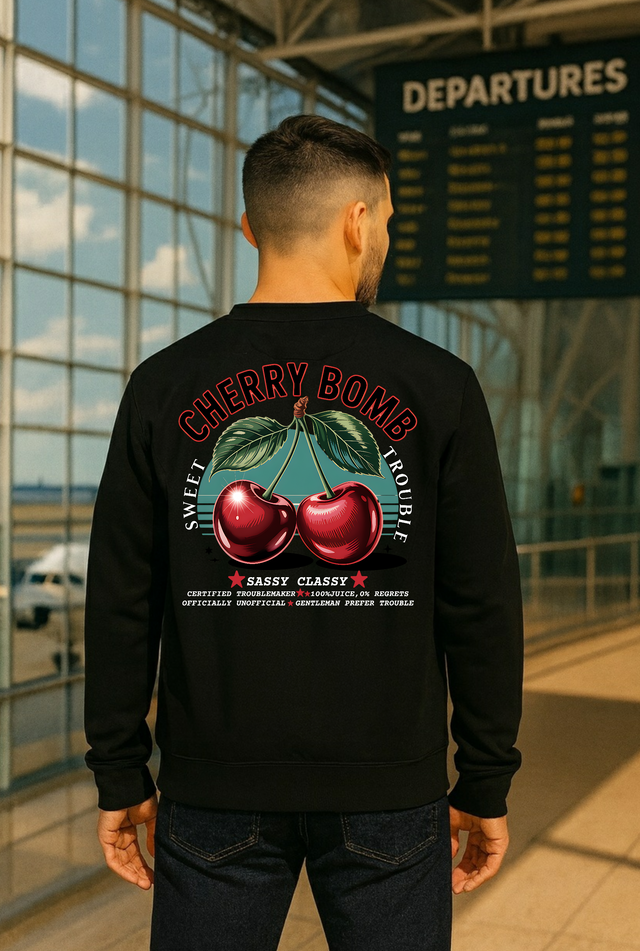 Premium Sweatshirt Cherry Bomb