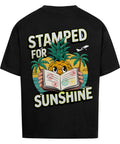 Stamped for Sunshine Oversized T-Shirt - Tropisches Design auf 380 GSM Stoff