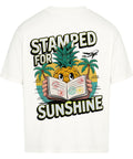 Stamped for Sunshine Oversized T-Shirt - Tropisches Design auf 380 GSM Stoff