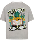 Stamped for Sunshine Oversized T-Shirt - Tropisches Design auf 380 GSM Stoff