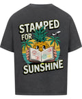 Stamped for Sunshine Oversized T-Shirt - Tropisches Design auf 380 GSM Stoff