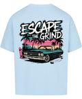 Oversized T-Shirt ‚Escape the Grind‘ mit Retro-Print