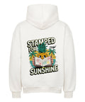 Stamped for Sunshine Oversized Hoodie - Tropisches Design auf 380 GSM Stoff