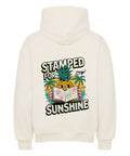 Stamped for Sunshine Oversized Hoodie - Tropisches Design auf 380 GSM Stoff