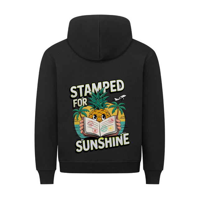 Stamped for Sunshine Hoodie - Ananas-Design mit tropischen Elementen | TeeTreeTrendz