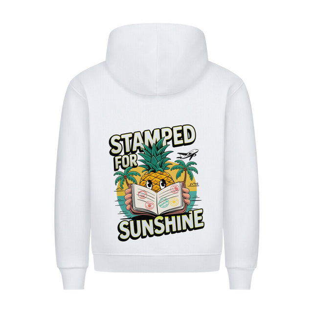 Stamped for Sunshine Hoodie - Ananas-Design mit tropischen Elementen | TeeTreeTrendz