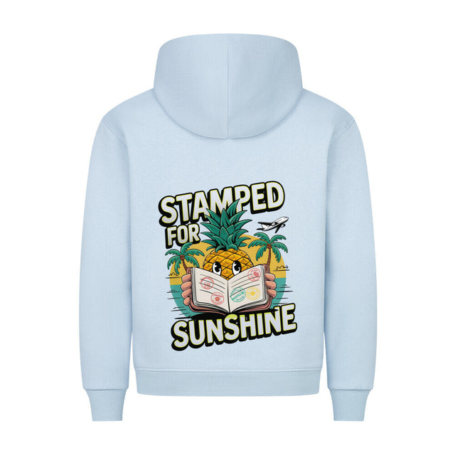 Stamped for Sunshine Hoodie - Ananas-Design mit tropischen Elementen | TeeTreeTrendz