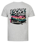 Escape the Grind Unisex T-Shirt mit Oldtimer & Palmen