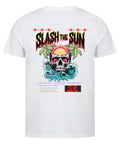 Slash the Sun Unisex T-Shirt – Rebellisches Totenkopf-Design | TeeTreeTrendz