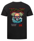 Slash the Sun Unisex T-Shirt – Rebellisches Totenkopf-Design | TeeTreeTrendz