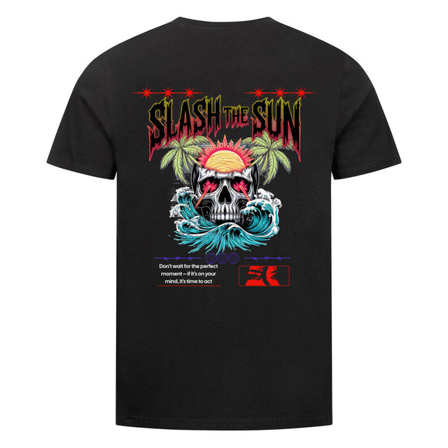 Slash the Sun Unisex T-Shirt – Rebellisches Totenkopf-Design | TeeTreeTrendz
