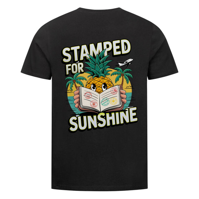Stamped for Sunshine Unisex-T-Shirt – Ananas-Design auf Bio-Baumwolle | TeeTreeTrendz