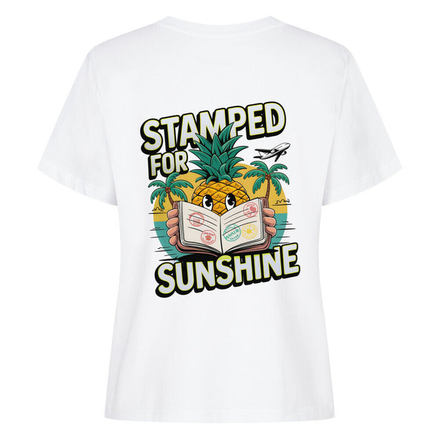 Stamped for Sunshine Damen-T-Shirt – Ananas-Design auf Bio-Baumwolle