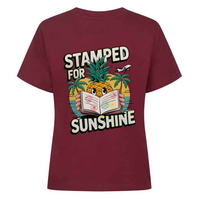 Stamped for Sunshine Damen-T-Shirt – Ananas-Design auf Bio-Baumwolle