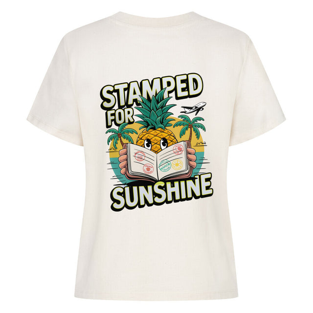 Stamped for Sunshine Damen-T-Shirt – Ananas-Design auf Bio-Baumwolle