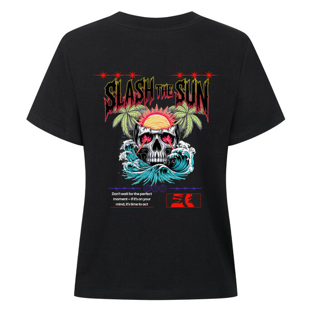 Slash the Sun Damen T-Shirt – Rebellisches Design | TeeTreeTrendz