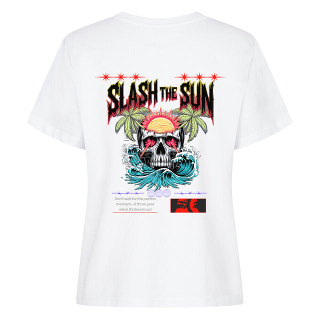 Slash the Sun Damen T-Shirt – Rebellisches Design | TeeTreeTrendz