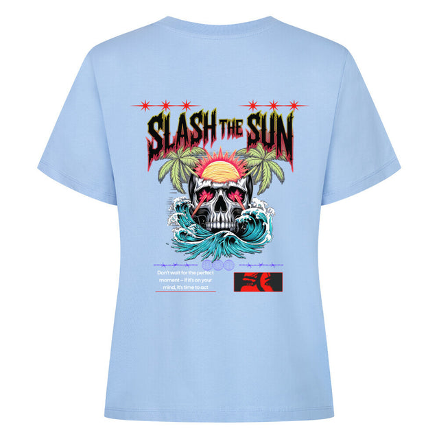 Slash the Sun Damen T-Shirt – Rebellisches Design | TeeTreeTrendz