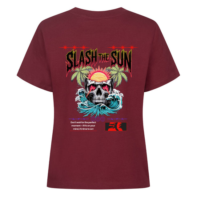 Slash the Sun Damen T-Shirt – Rebellisches Design | TeeTreeTrendz