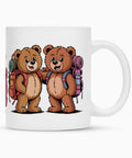 TeddyTravel Keramiktasse in Matt-Weiß mit süßem Bären und Reisemotiv