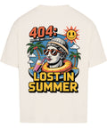 404 Lost in Summer Oversized T-Shirt – Lässiges Premium T-Shirt für den Sommer mit tropischem Print