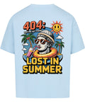 404 Lost in Summer Oversized T-Shirt – Lässiges Premium T-Shirt für den Sommer mit tropischem Print