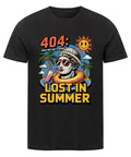 f404 Lost in Summer Unisex T-Shirt – nachhaltiges Sommer T-Shirt aus Bio-Baumwolle mit tropischem Print