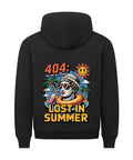 Premium Hoodie ‚404 Lost in Summer‘ mit tropischem Design| TeeTreeTrendz