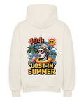 Oversized Hoodie ‚404 Lost in Summer‘ mit tropischem Print
