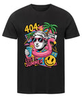 404 Lost in Summer Unisex T-Shirt – Bio-Baumwolle T-Shirt mit tropischem Design für Sommer-Fans