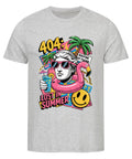 404 Lost in Summer Unisex T-Shirt – Bio-Baumwolle T-Shirt mit tropischem Design für Sommer-Fans
