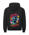 Holiday Frequency Hoodie - Retro-Design mit Smileys und Palmen | TeeTreeTrendz