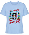 Sunset Escapist Damen T-Shirt aus Bio-Baumwolle mit Retro-Print | TeeTreeTrendz