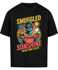 Smuggled Sunshine Oversized T-Shirt with Retro Tropical Design – TeeTreeTrendz
