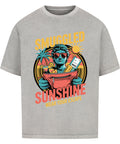 Smuggled Sunshine Oversized T-Shirt with Retro Tropical Design – TeeTreeTrendz