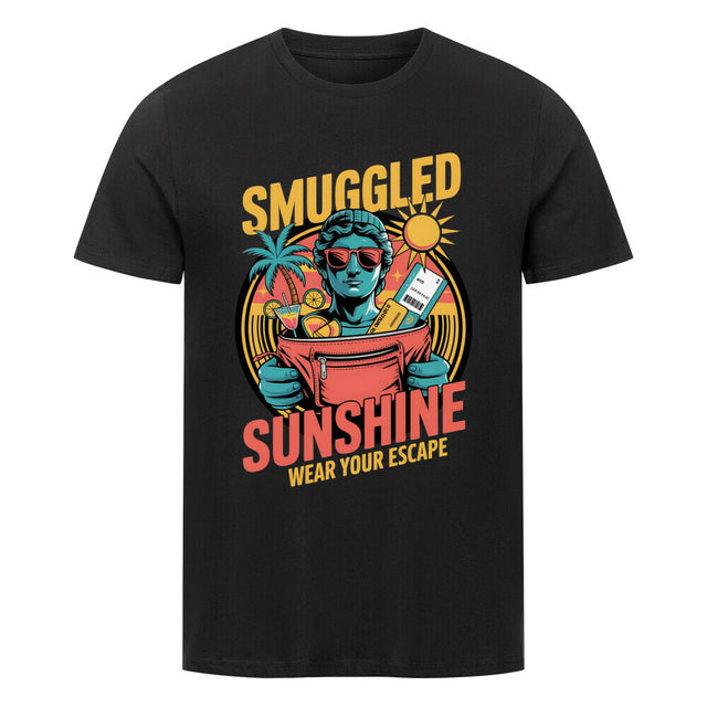 Smuggled Sunshine Unisex T-Shirt with Retro Tropical Design – TeeTreeTrendz.