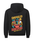 Smuggled Sunshine Premium Hoodie with Retro Tropical Design – TeeTreeTrendz