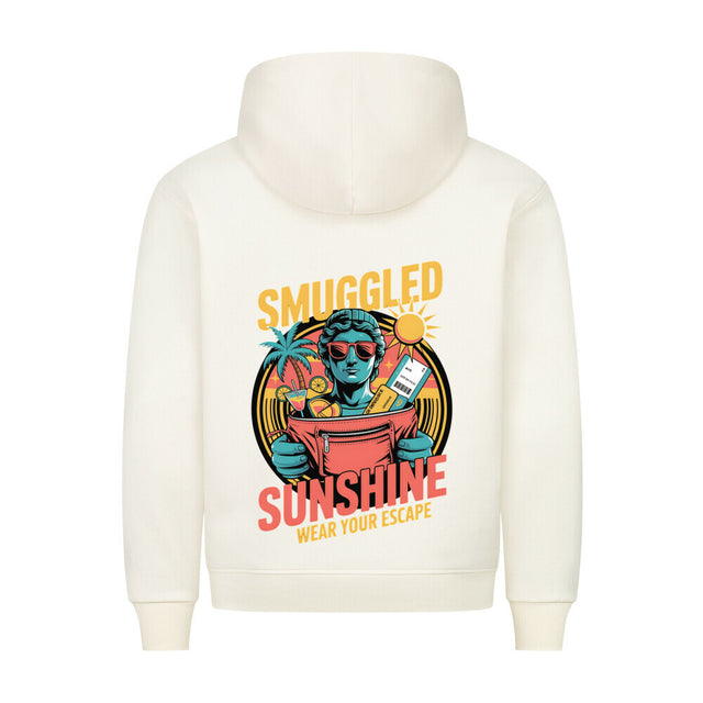 Smuggled Sunshine Premium Hoodie with Retro Tropical Design – TeeTreeTrendz