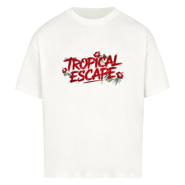 Tropical Escape Oversized Männer T-Shirt with Hibiskus Design – TeeTreeTrendz