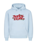 Tropical Escape Premium Männer Hoodie mit Hibiskus Design – TeeTreeTrendz